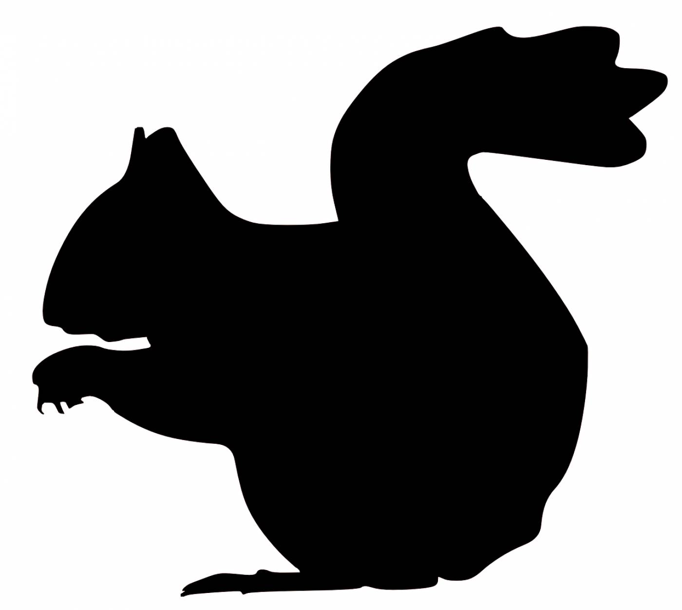 squirrel nuts black silhouette  svg vector