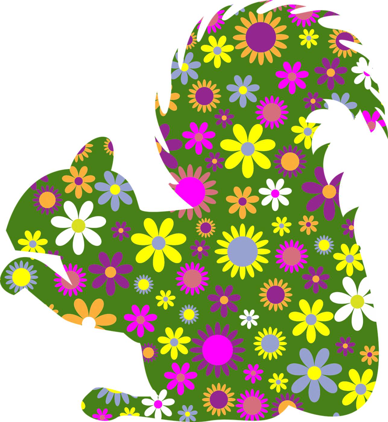 squirrel rodent furry animal  svg vector