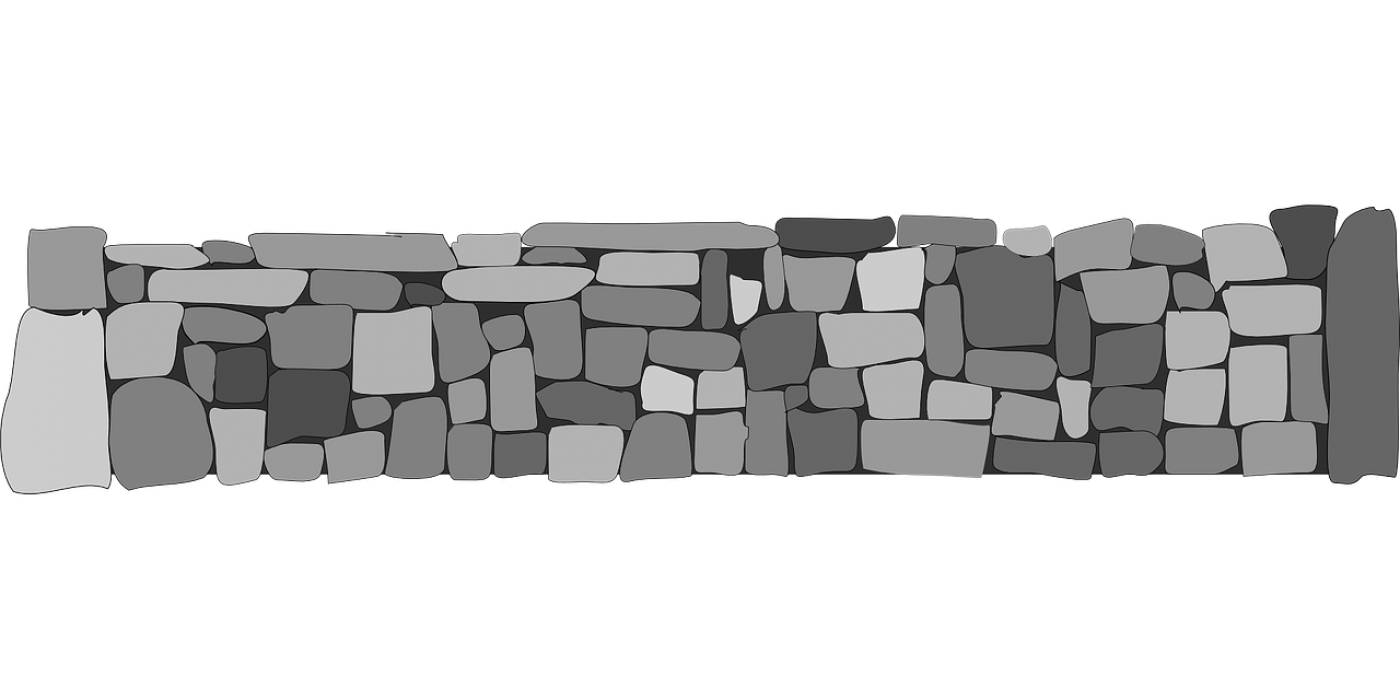 stones walls fences grey gray  svg vector