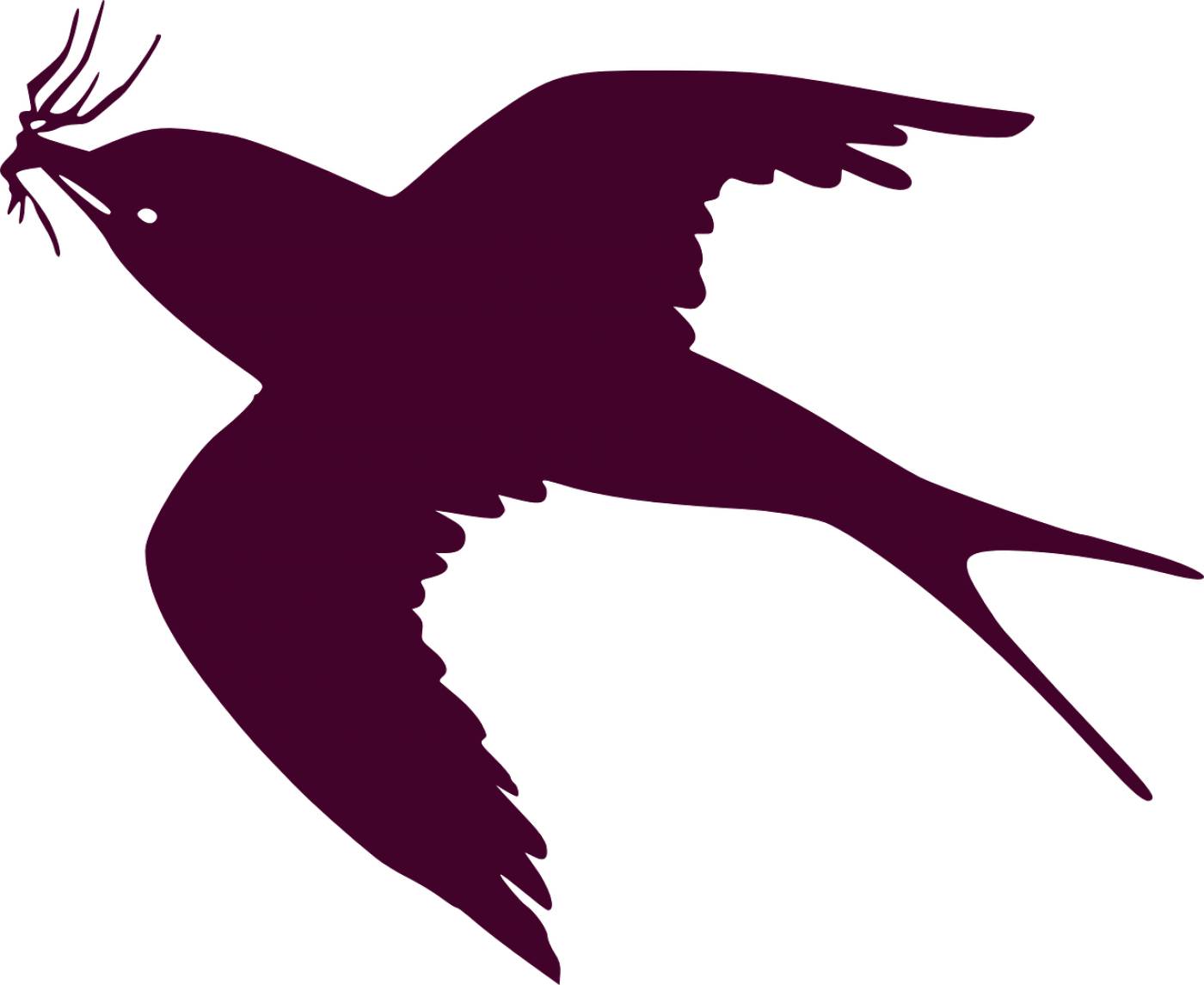 swallow bird purple fly swallow  svg vector