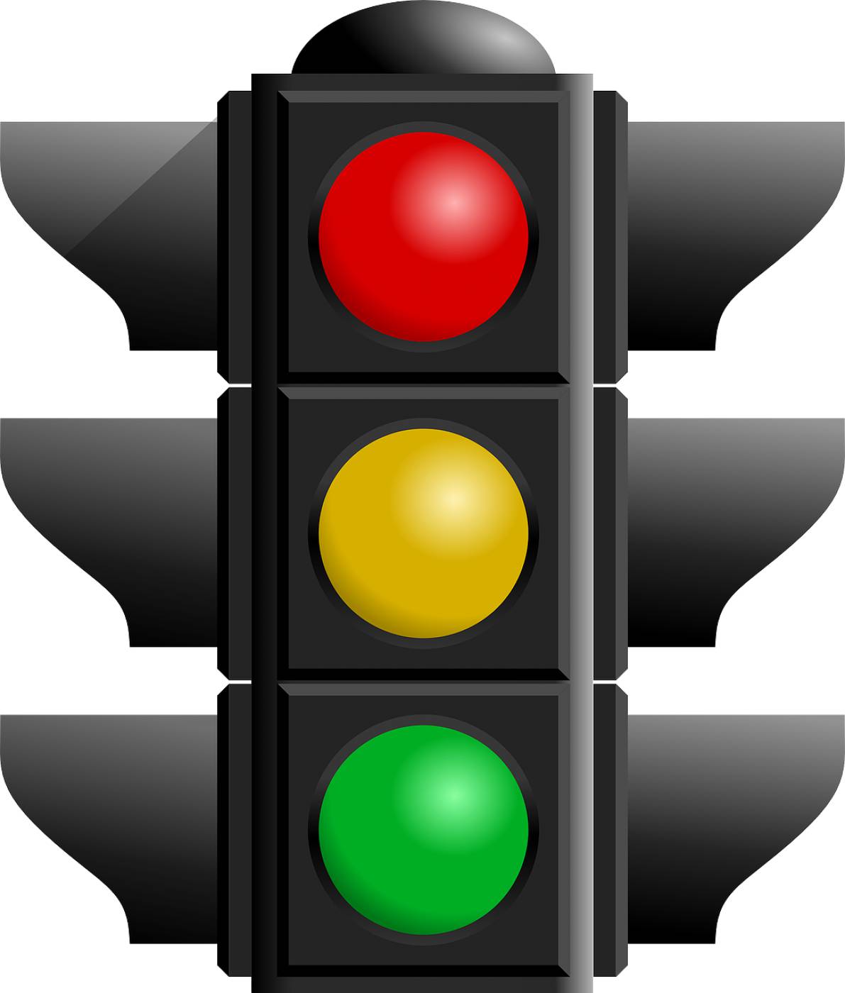 traffic light red black green  svg vector