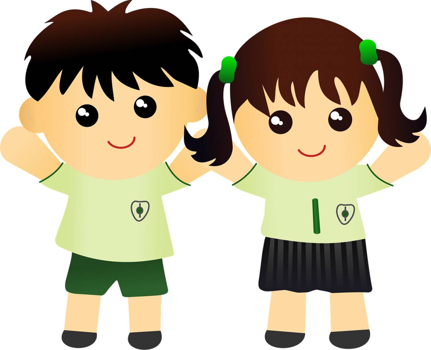 asian cartoon child kids mural  svg vector