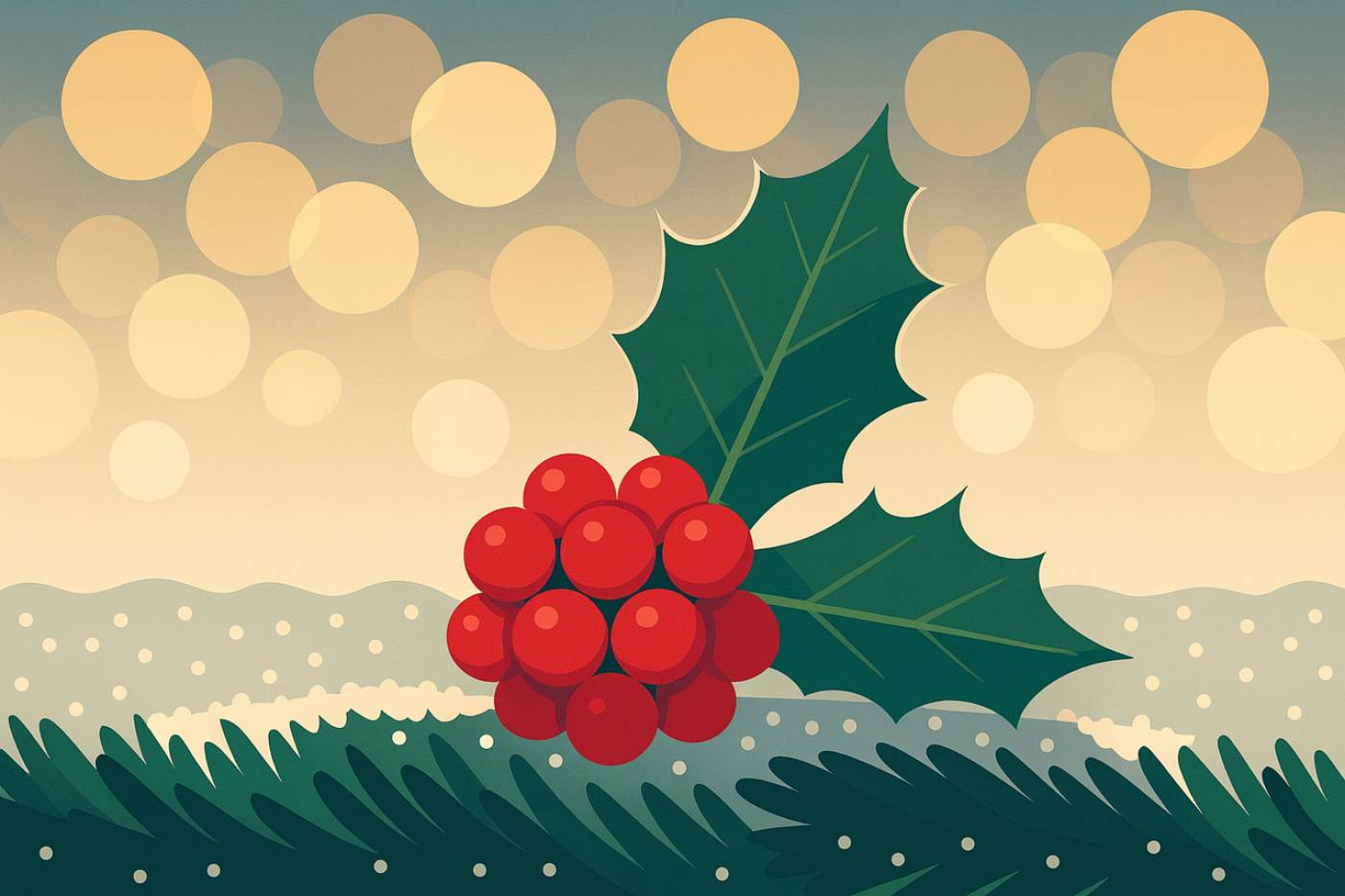 holly illustration christmas berries  svg vector