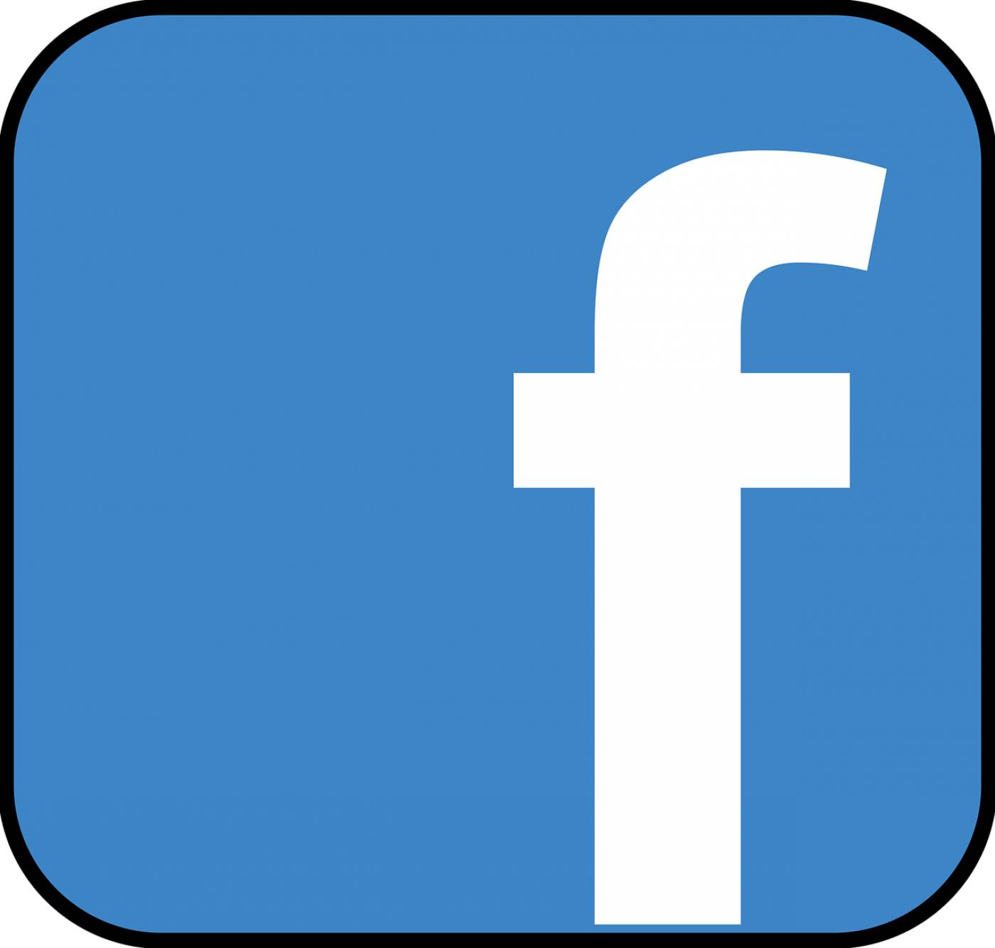 facebook icon blue social media  svg vector