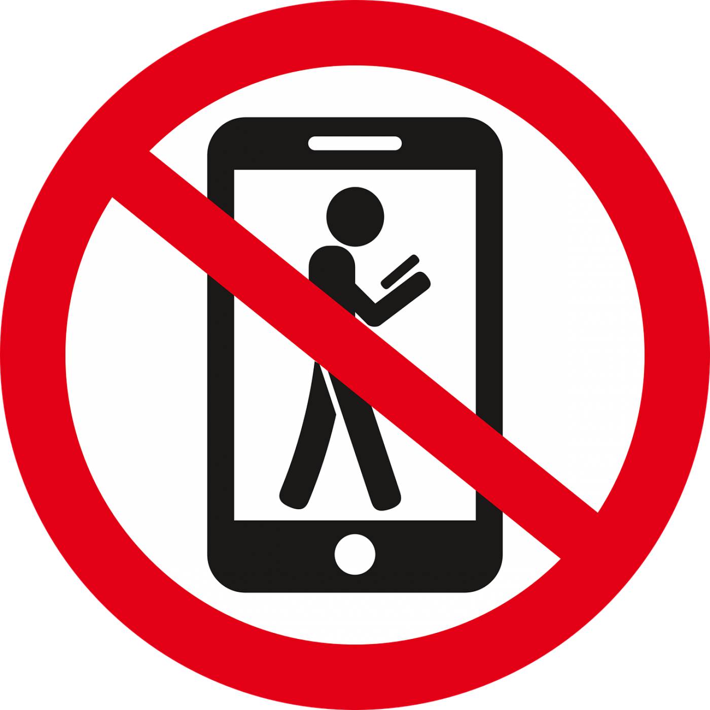 prohibition the ban on phone use  svg vector