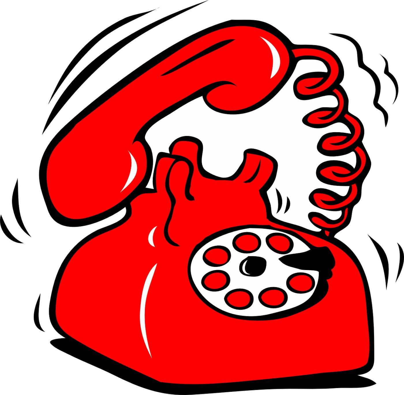 telephone dial plate red retro  svg vector
