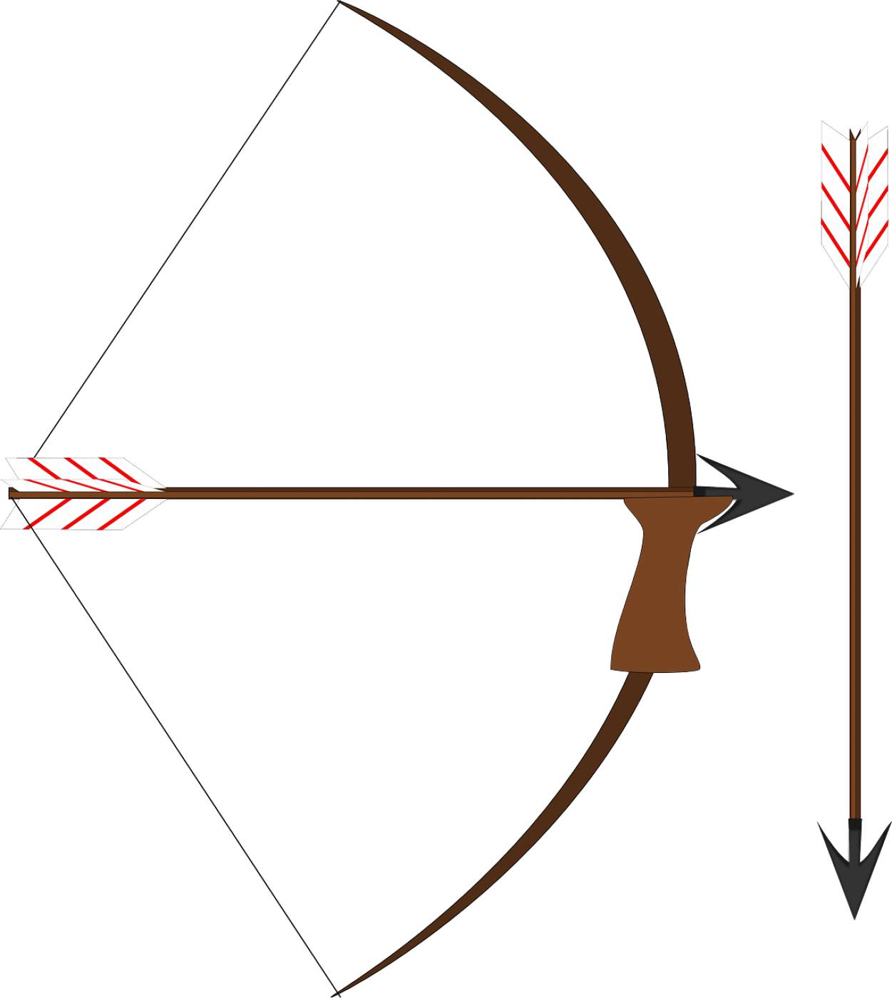 arrow bow weapon medieval weapon  svg vector