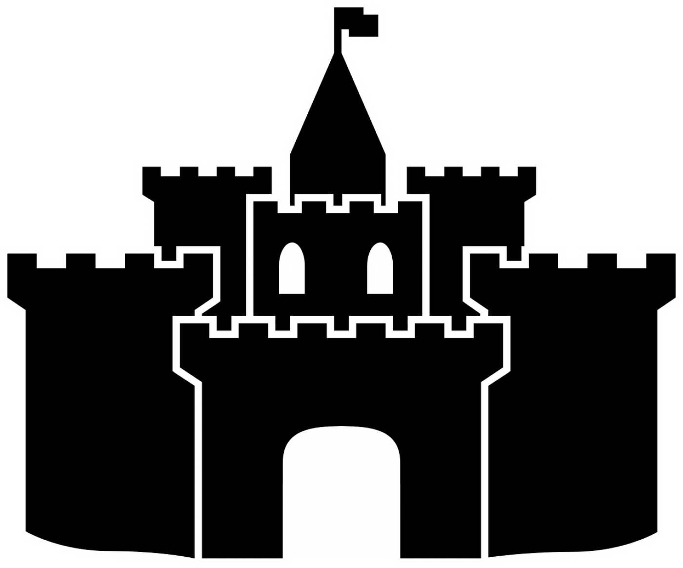 castle fortress middle ages wall  svg vector