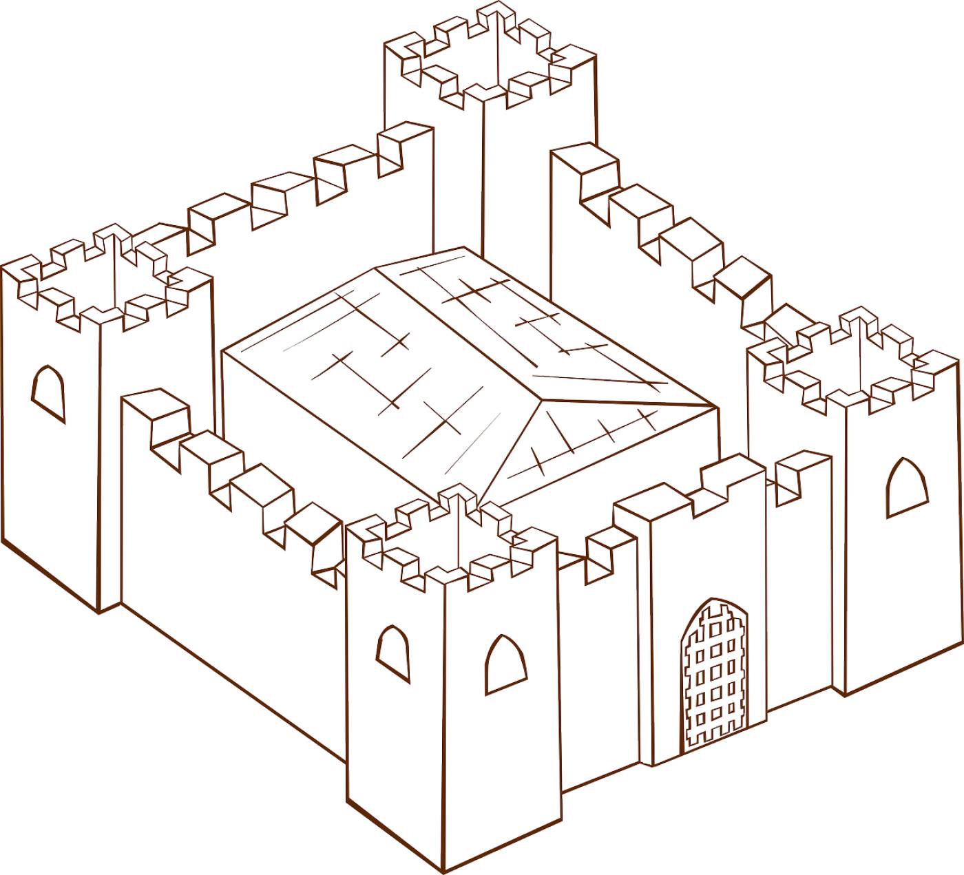 castle wall protection surrounded  svg vector