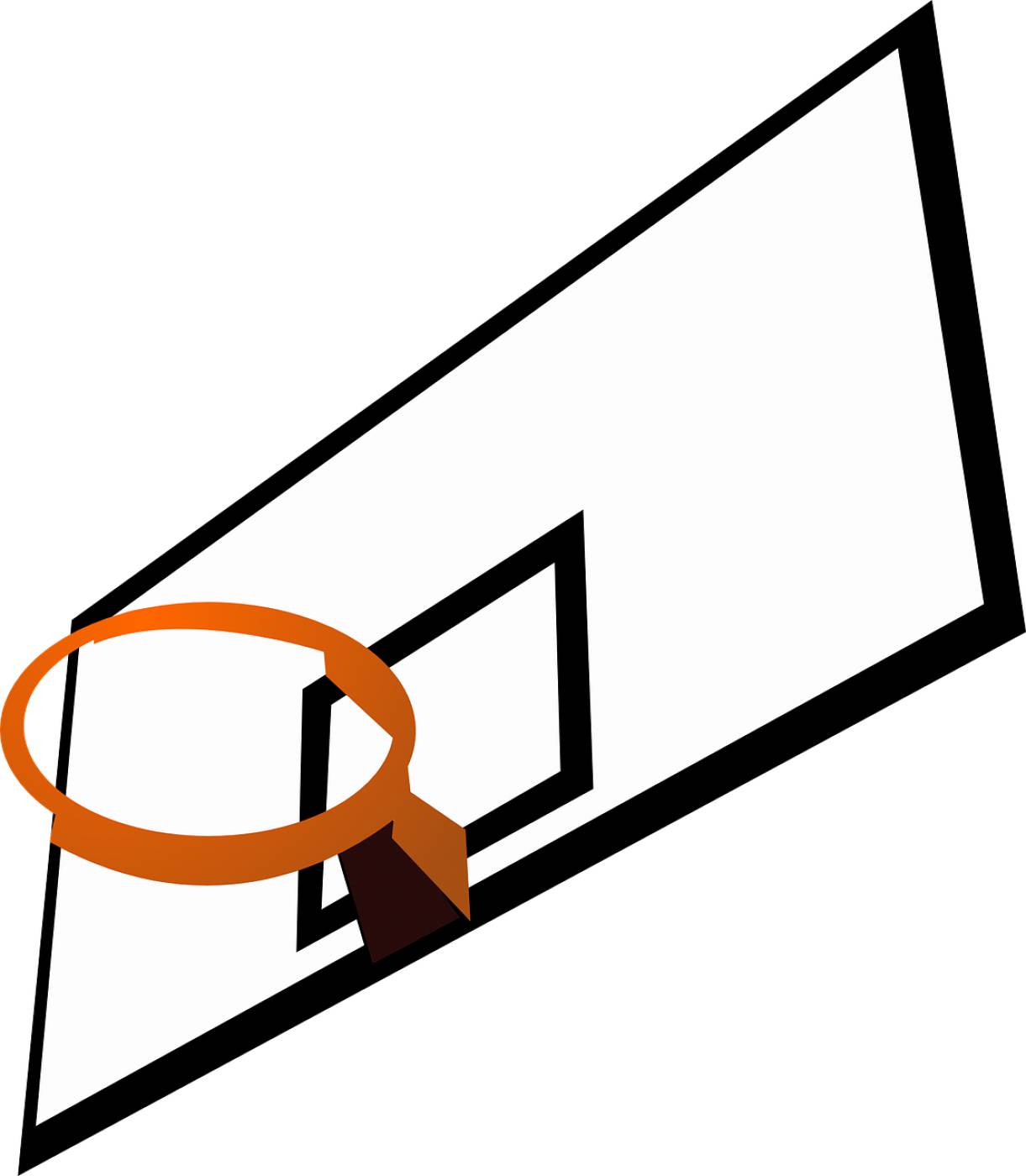 backboard rim basketball sports  svg vector