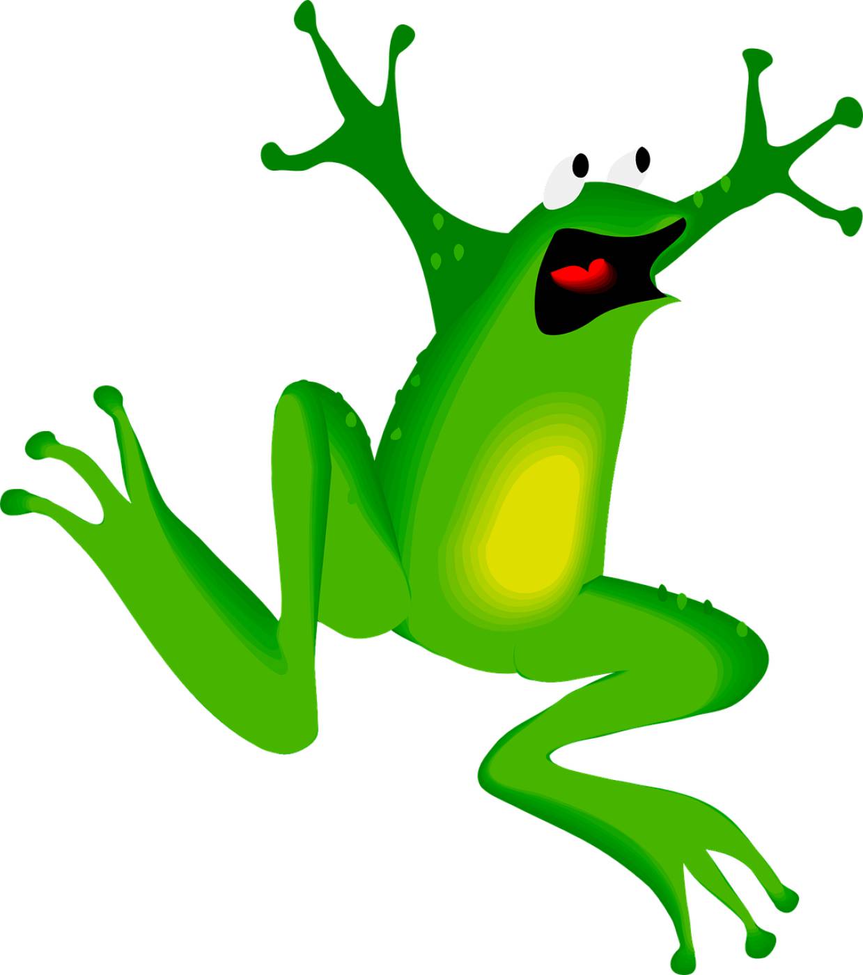 frog surprised appalled jump  svg vector