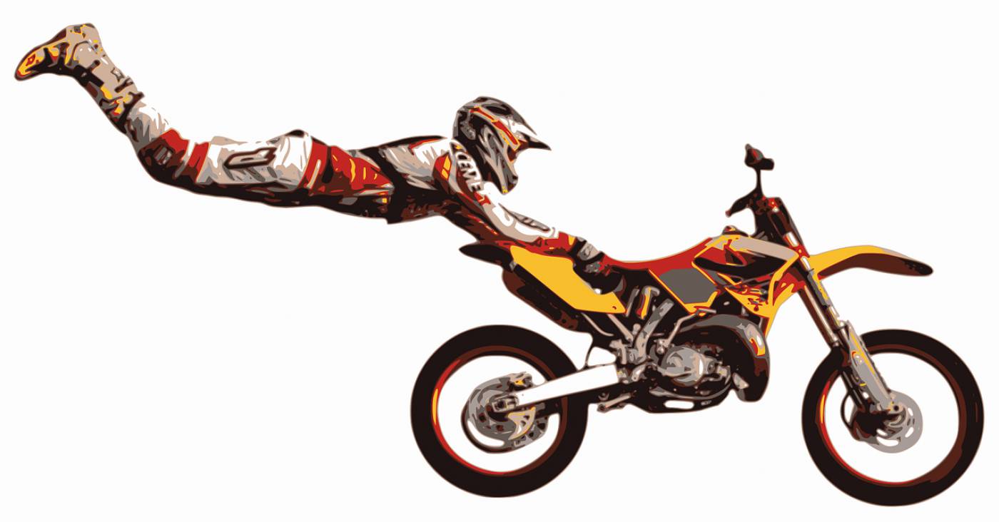 stuntman motocross stunt jump  svg vector