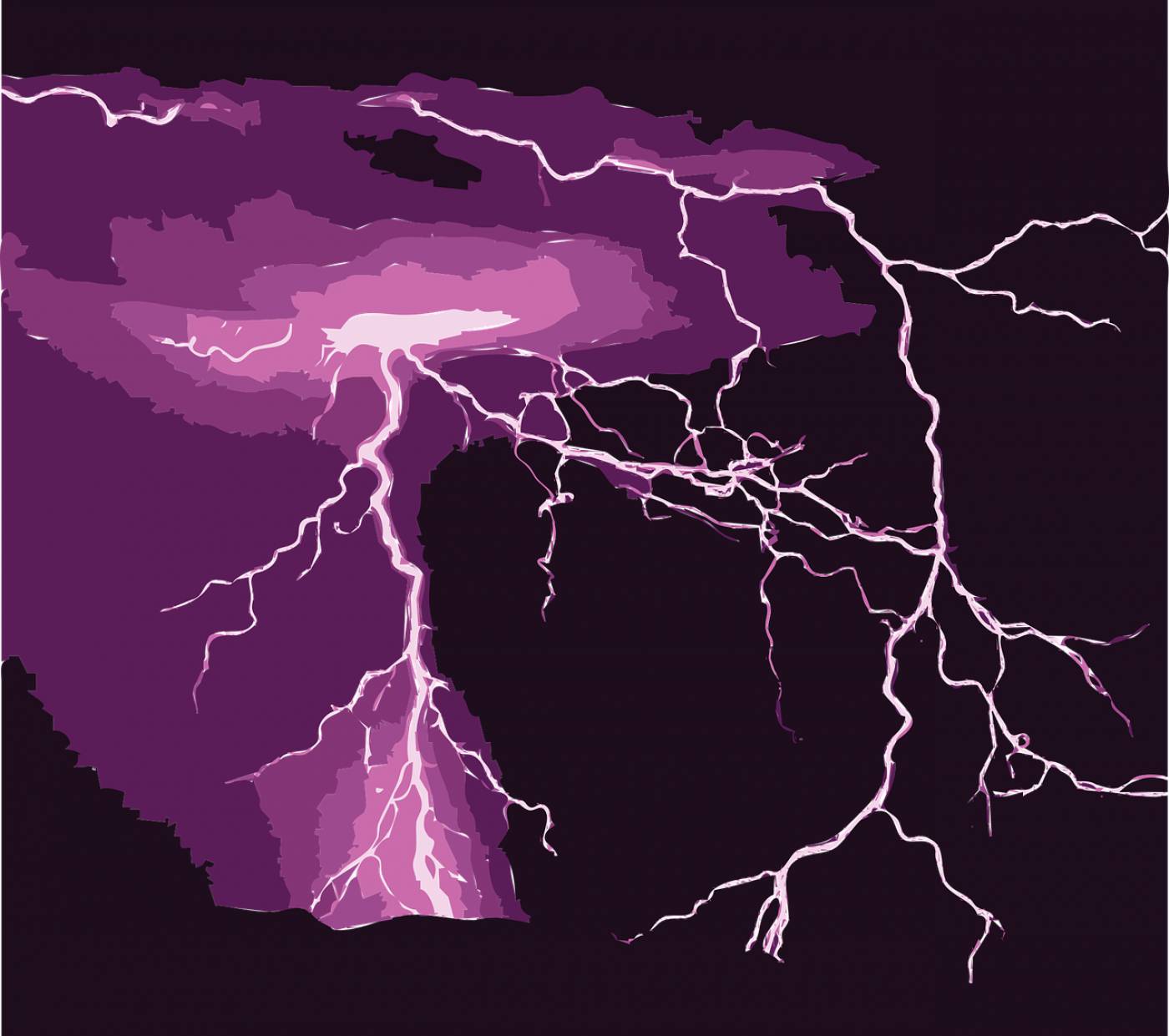 lightning pink weather abstract  svg vector