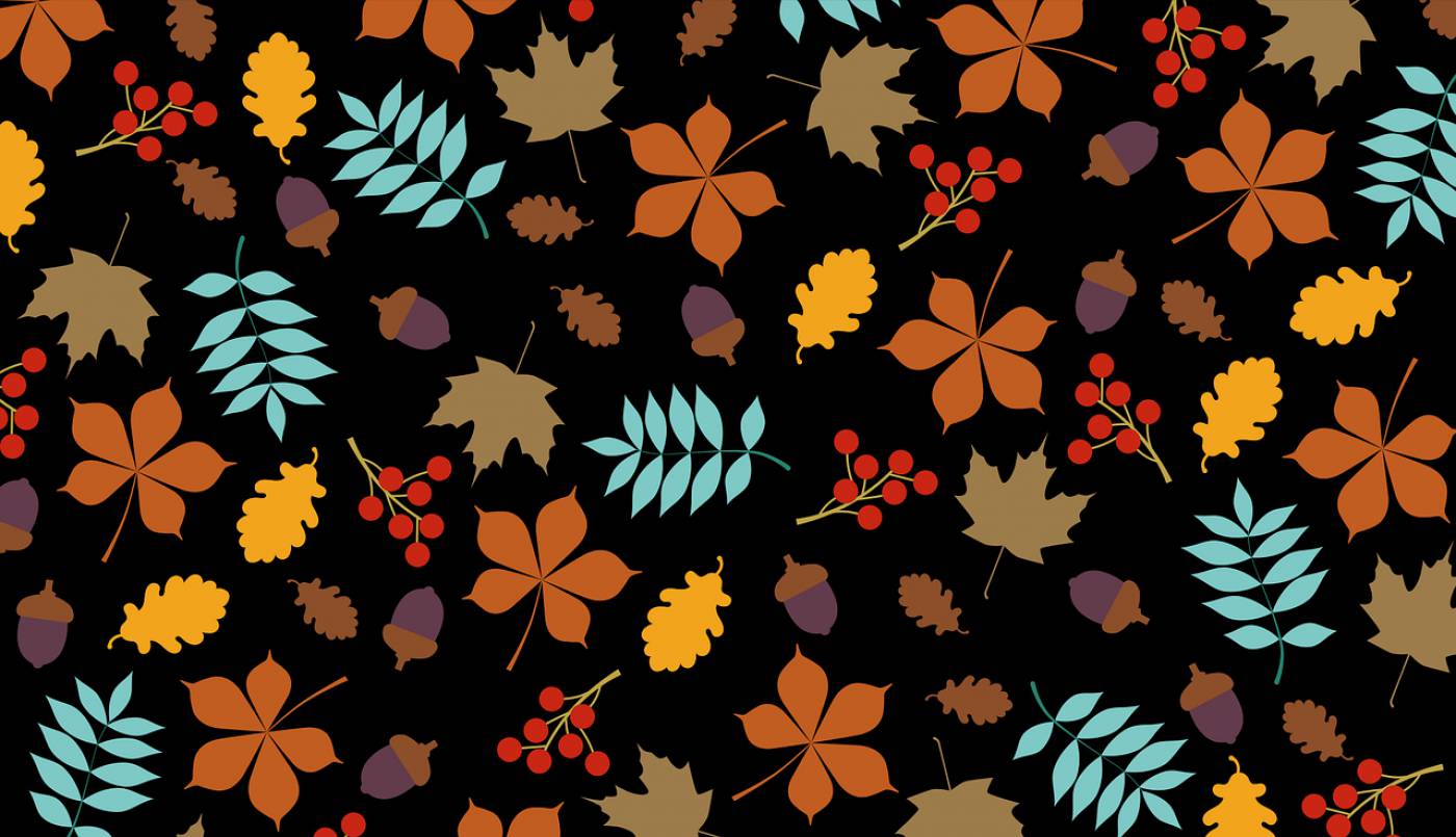 autumn leaves pattern  svg vector