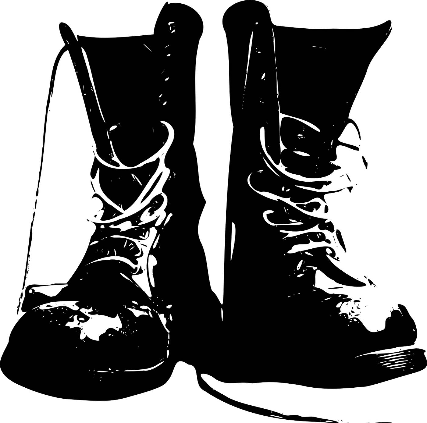 boots black fashion accessories  svg vector