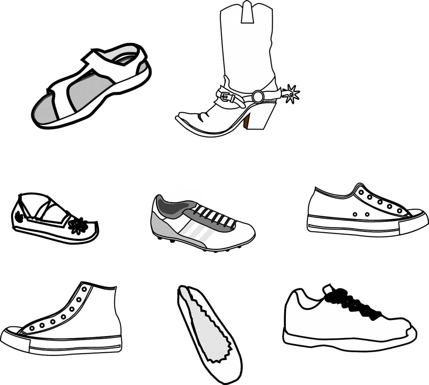 footwear shoes sneakers trainers  svg vector