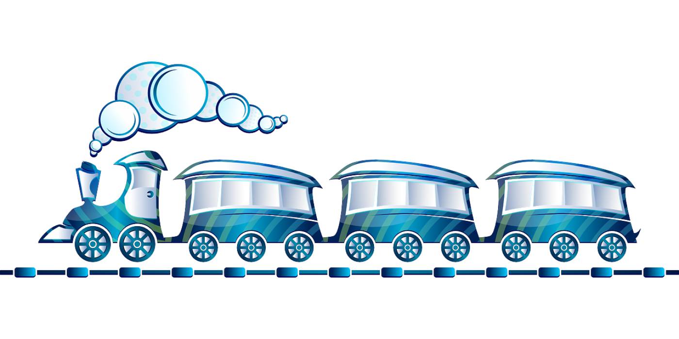 toy train blue locomotive rail  svg vector