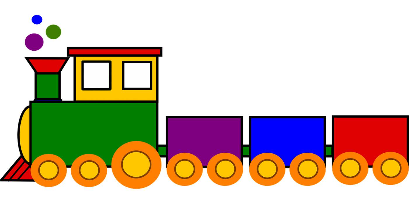 train toy colorful locomotive  svg vector