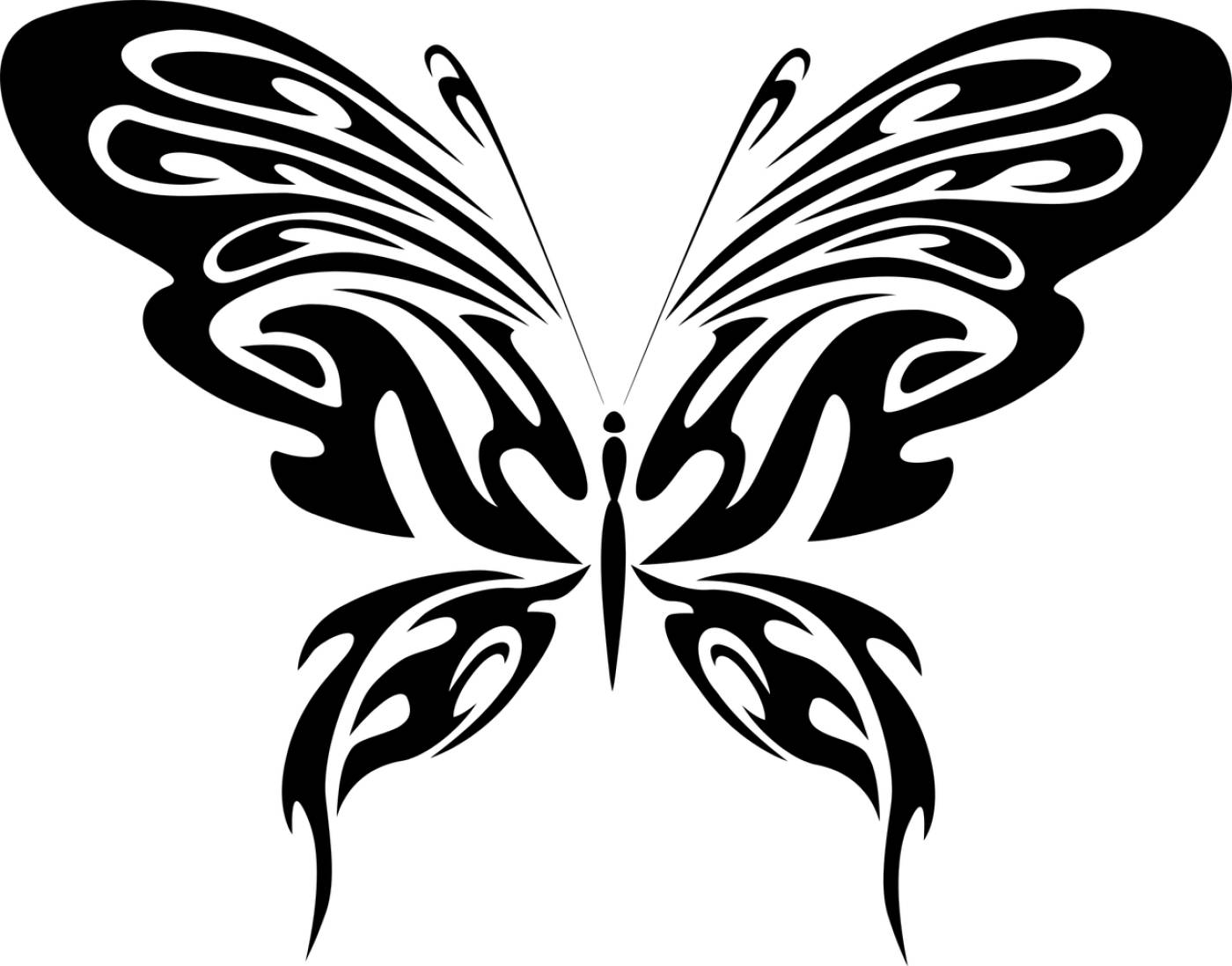abstract animal black butterfly  svg vector