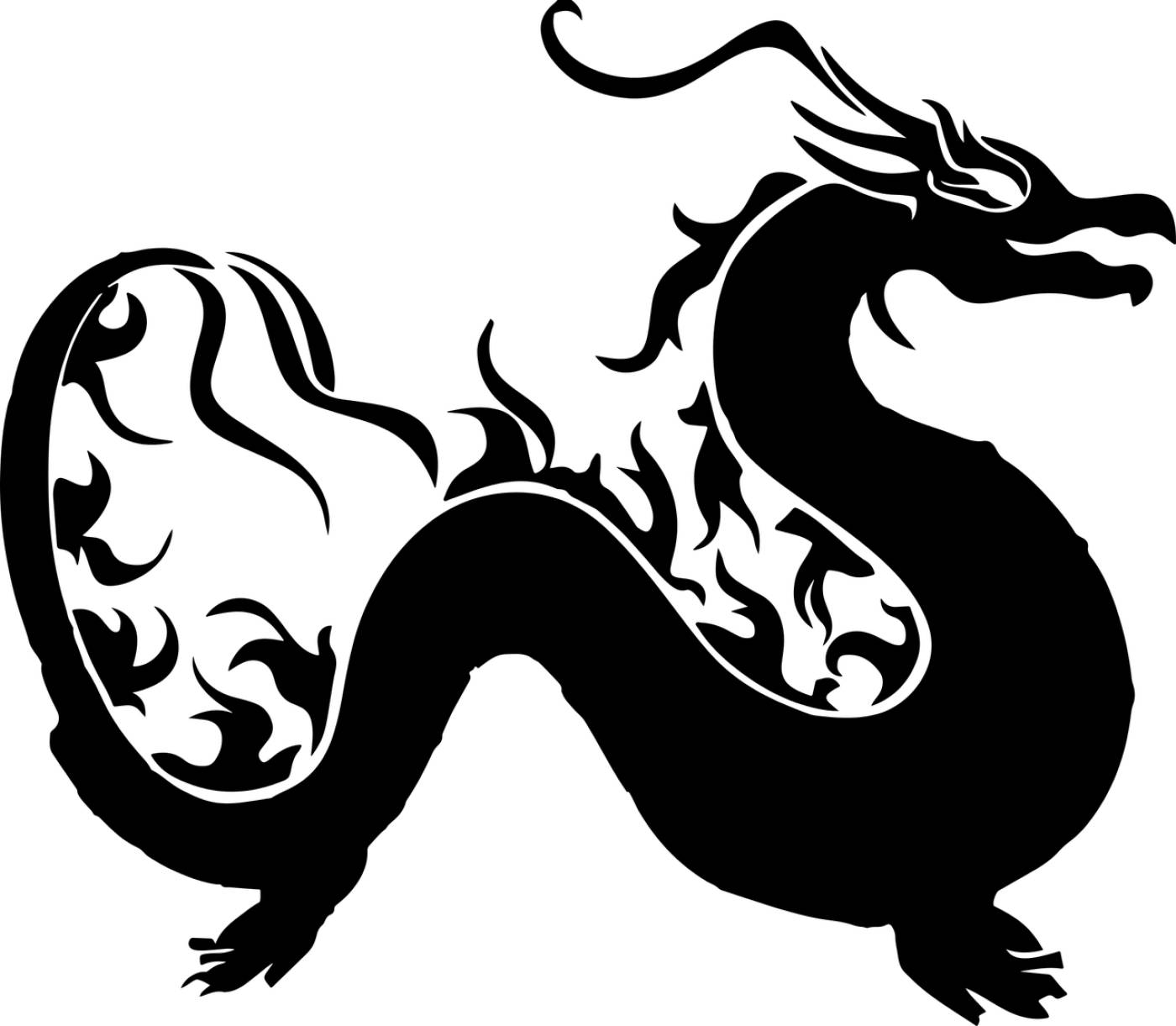 animal asian beast dragon fantasy  svg vector