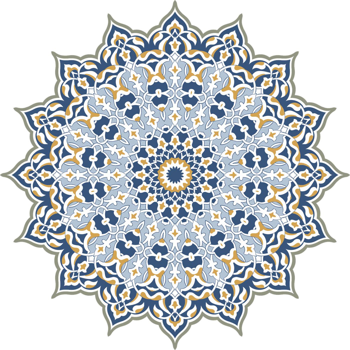 arabesque mandala decorative  svg vector