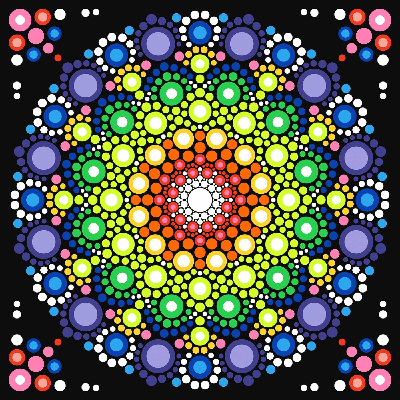 art with points abstract mandala  svg vector