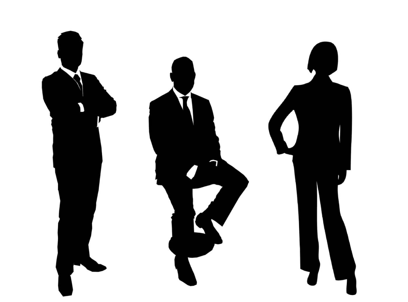 businessmen group silhouette  svg vector