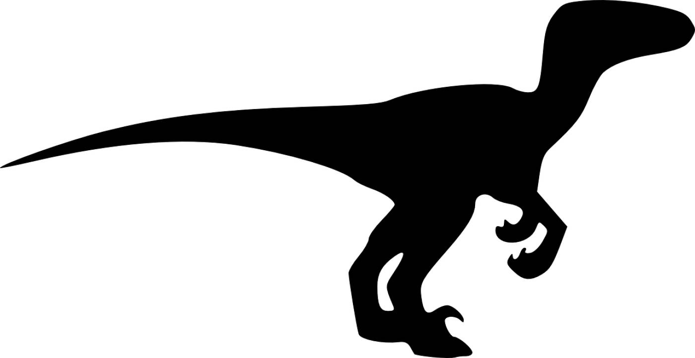 dinosaur animal black extinct  svg vector