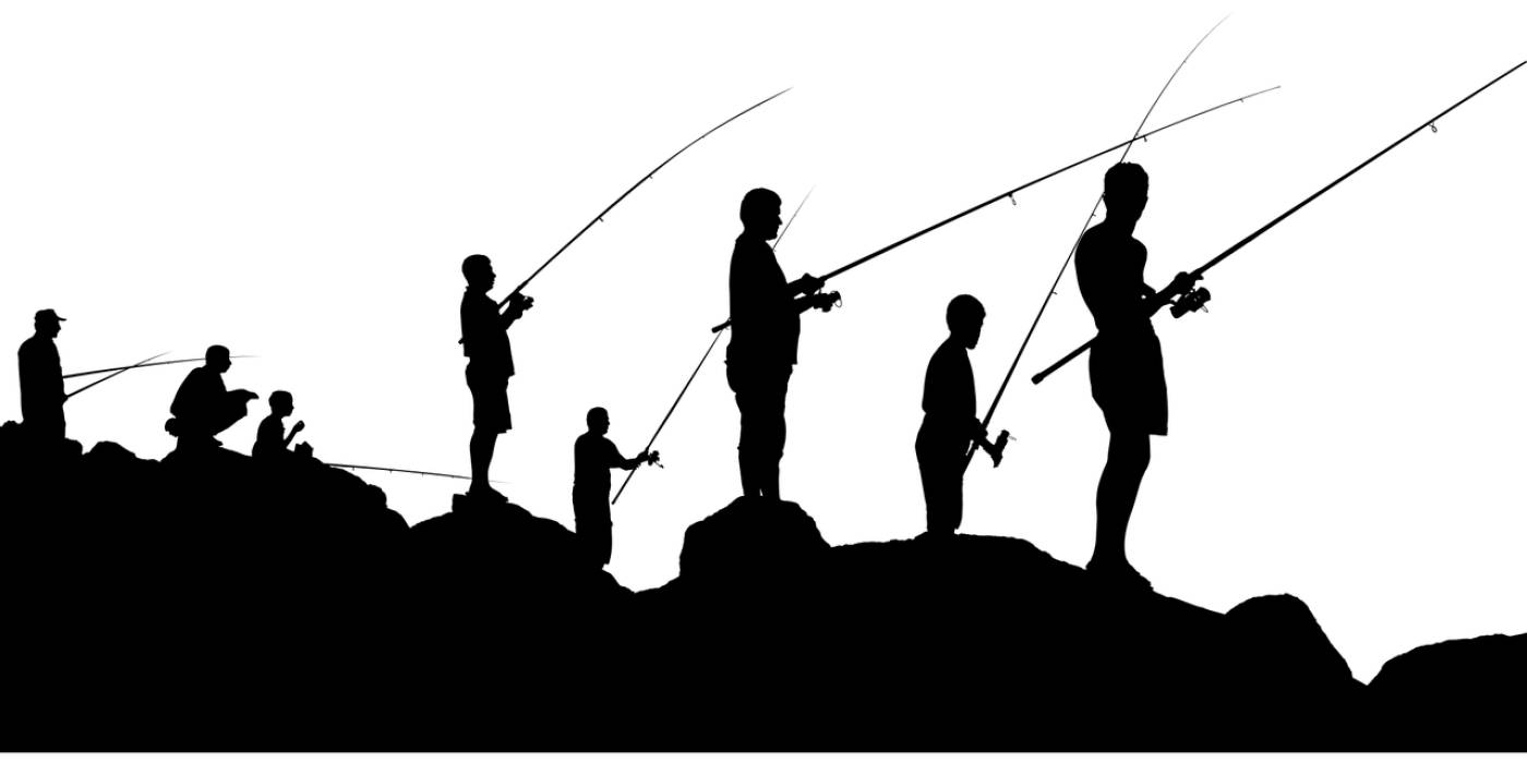fisherman fishing silhouette sport  svg vector