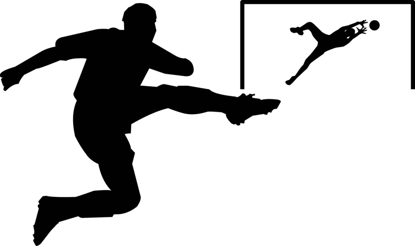 football goalkeeper silhouette  svg vector