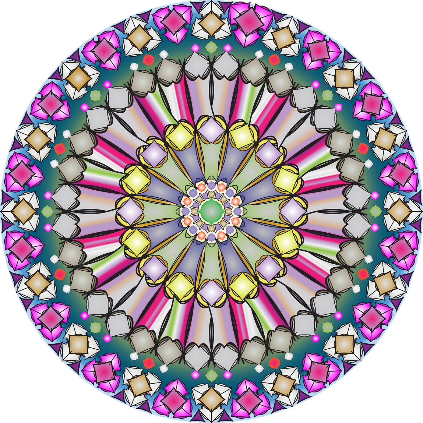 geometric mandala decorative  svg vector