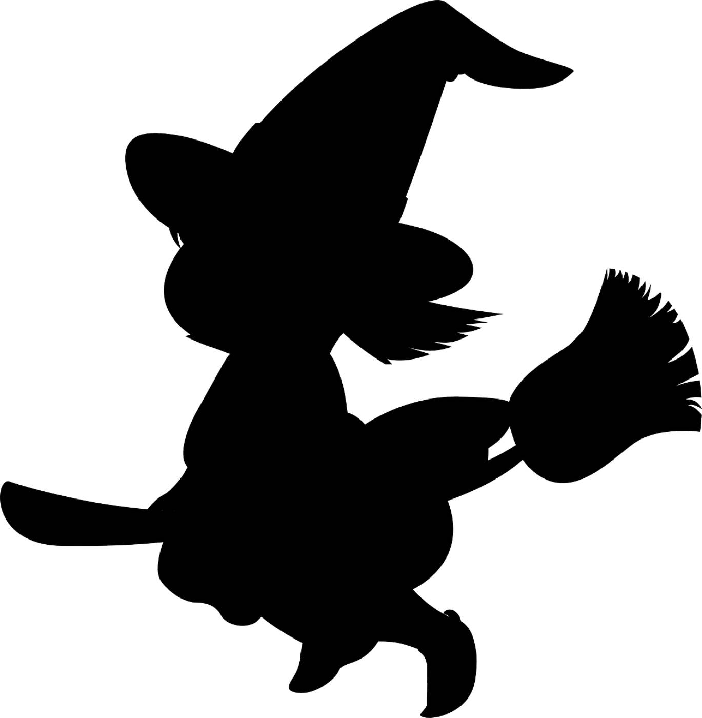 girl witch halloween broom child  svg vector