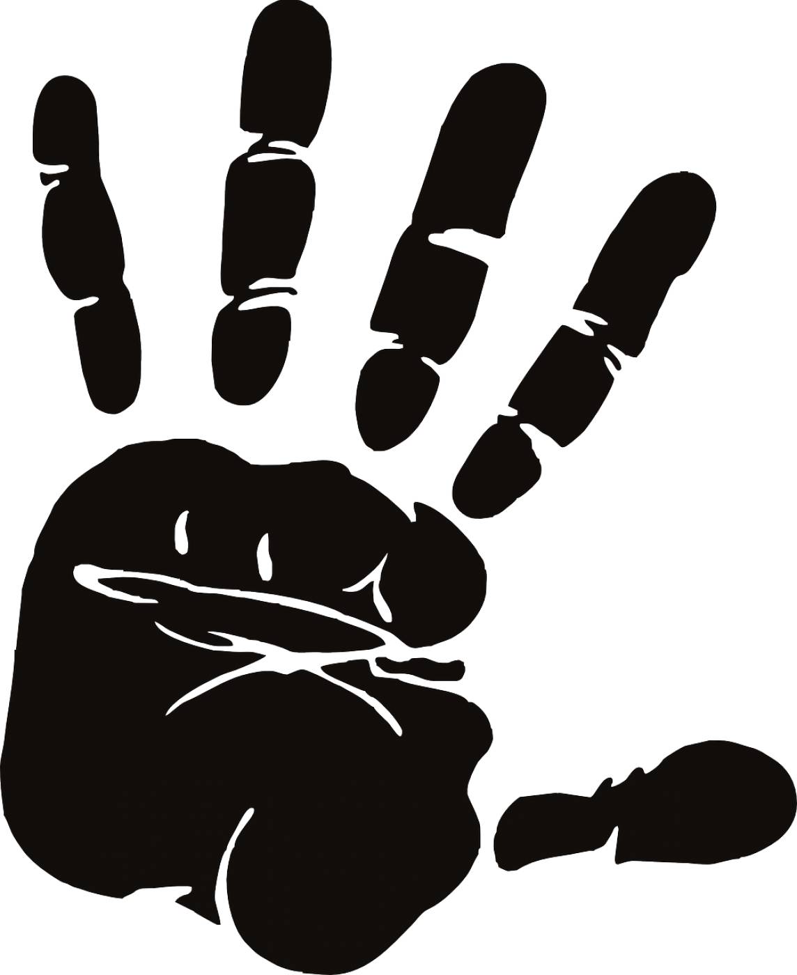 hand palm fingers spread  svg vector