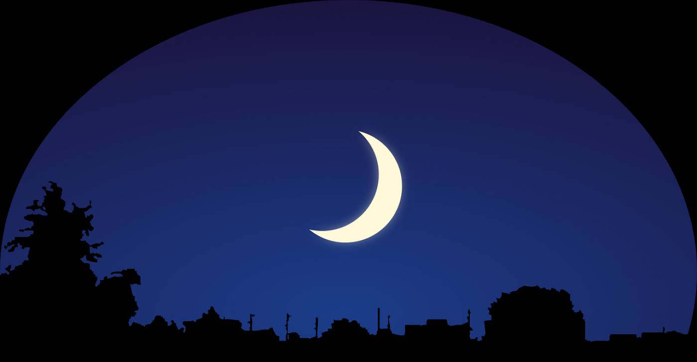heaven moon silhouette night  svg vector