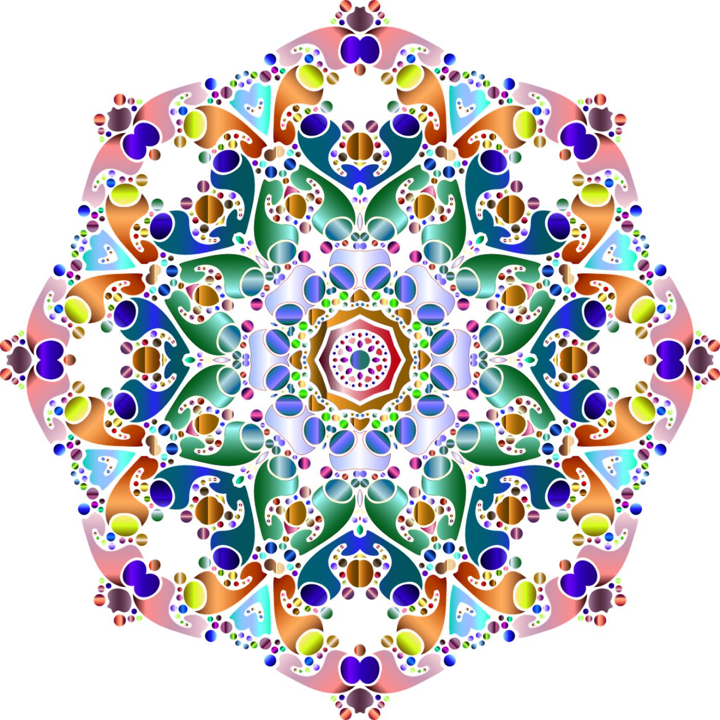 hexagonal star colorful prismatic  svg vector