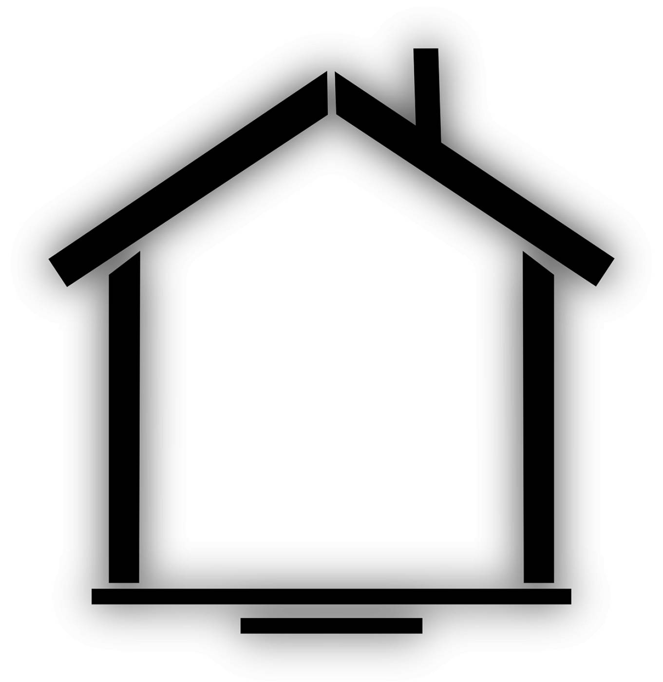 home black house building simple  svg vector