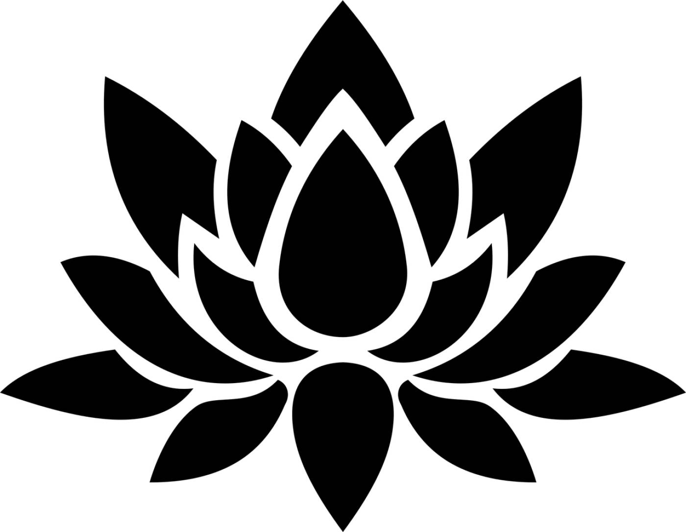 lotus flower silhouette floral  svg vector