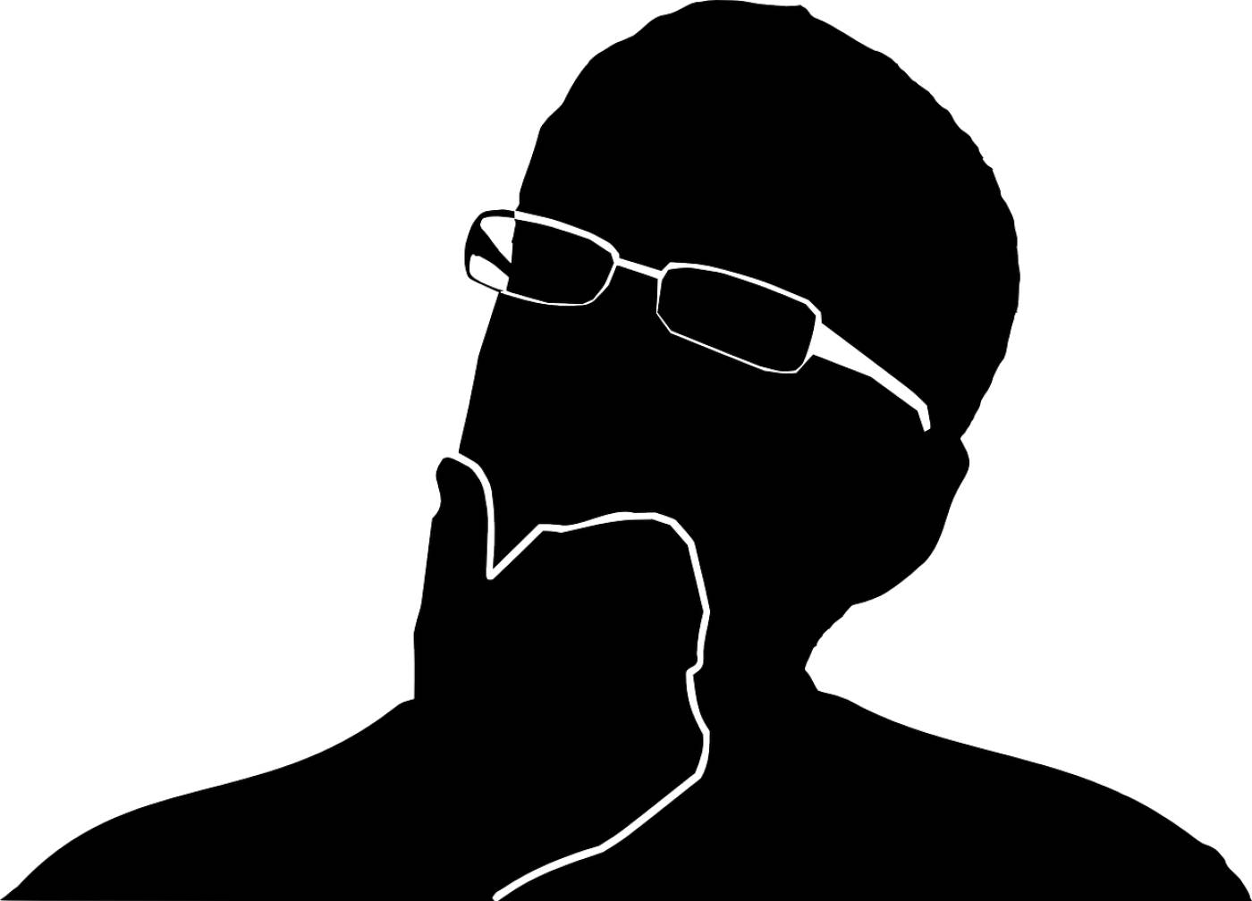 man person face glasse choice  svg vector