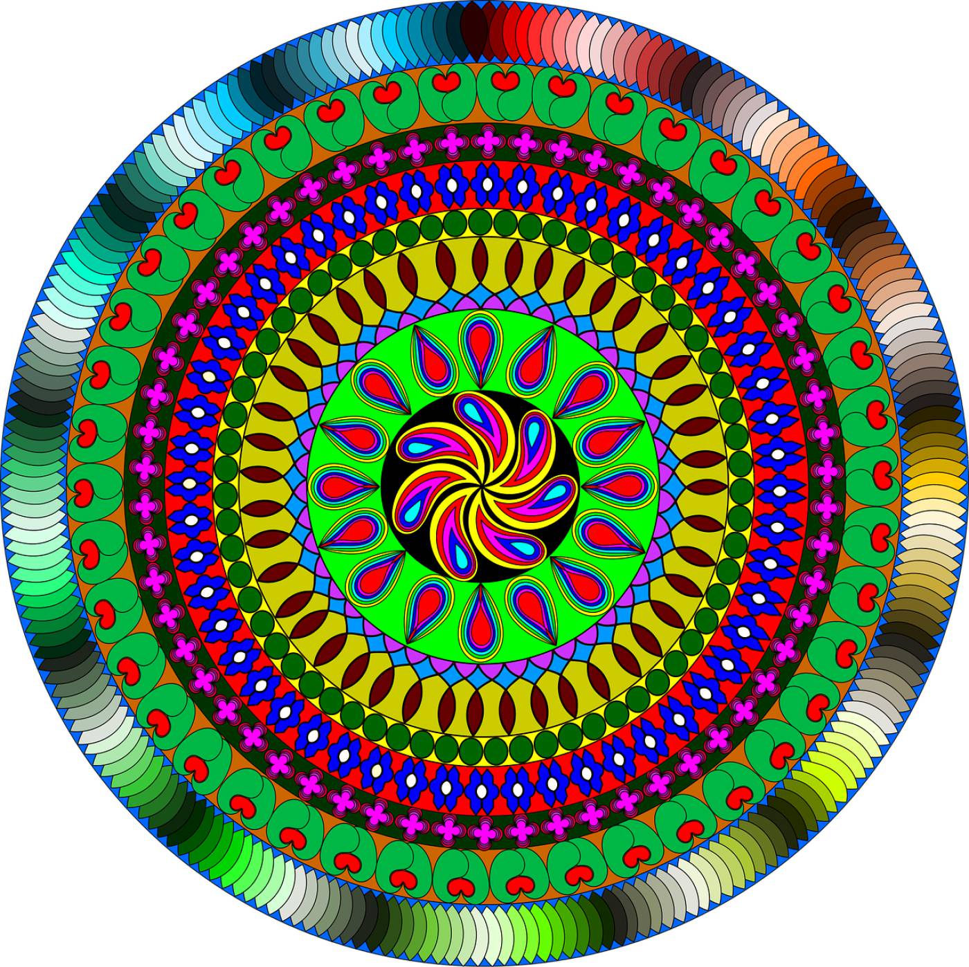 mandala indian india colour arts  svg vector