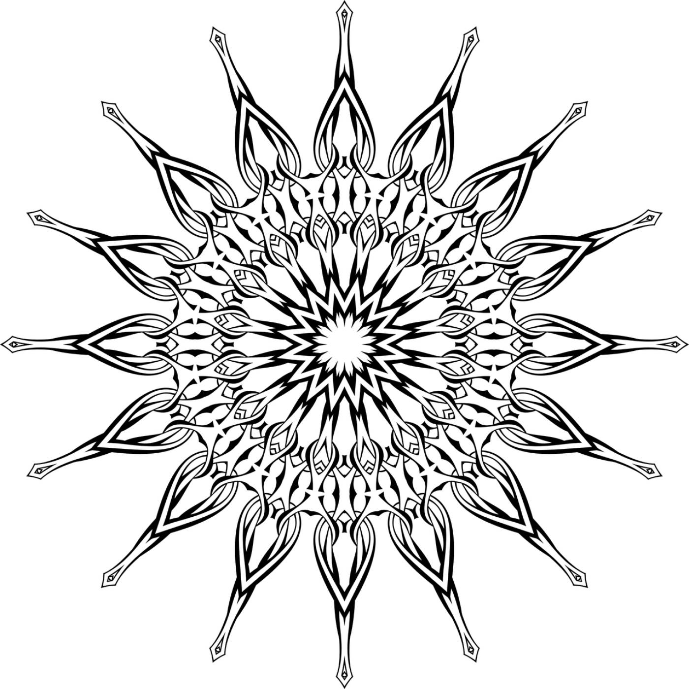 mandala solar sun decorative  svg vector