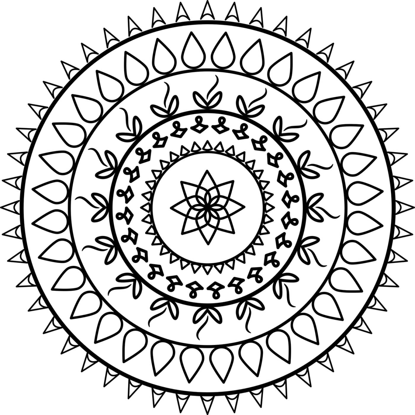 mandala tattoo spiritual circle  svg vector