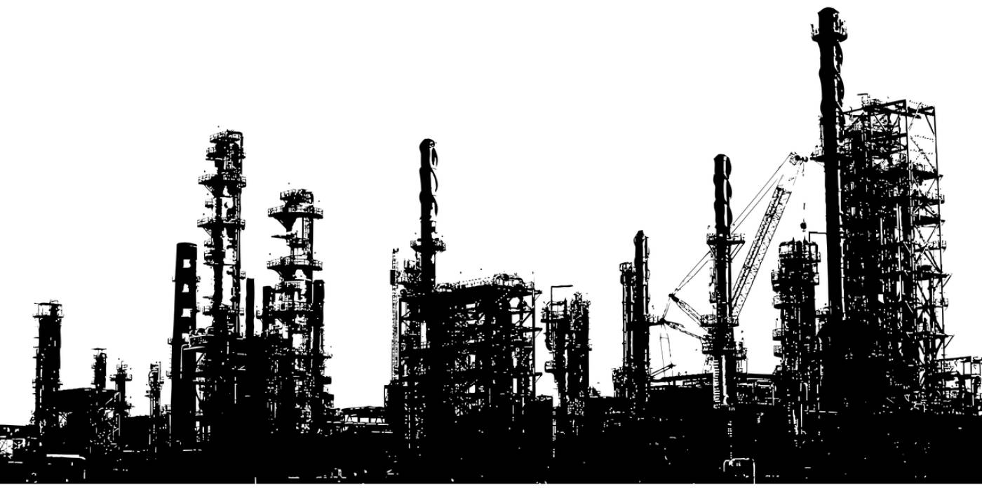 oil refinery petroleum industrial  svg vector