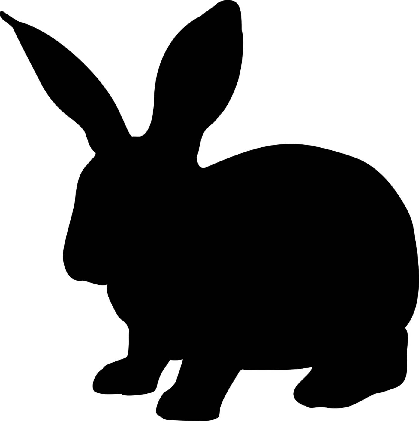 rabbit animal hare silhouette  svg vector