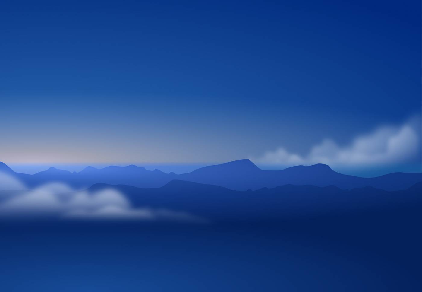 sky clouds mountains blue  svg vector