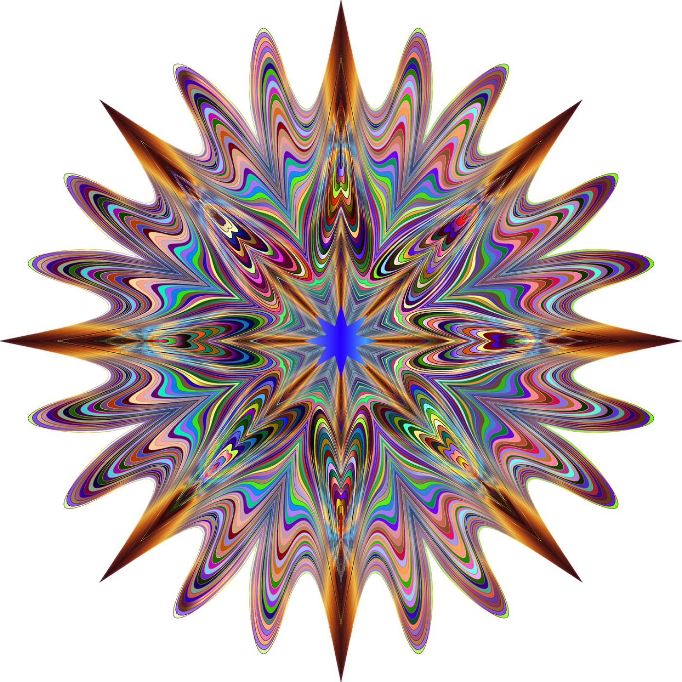 star pointy sharp psychedelic  svg vector