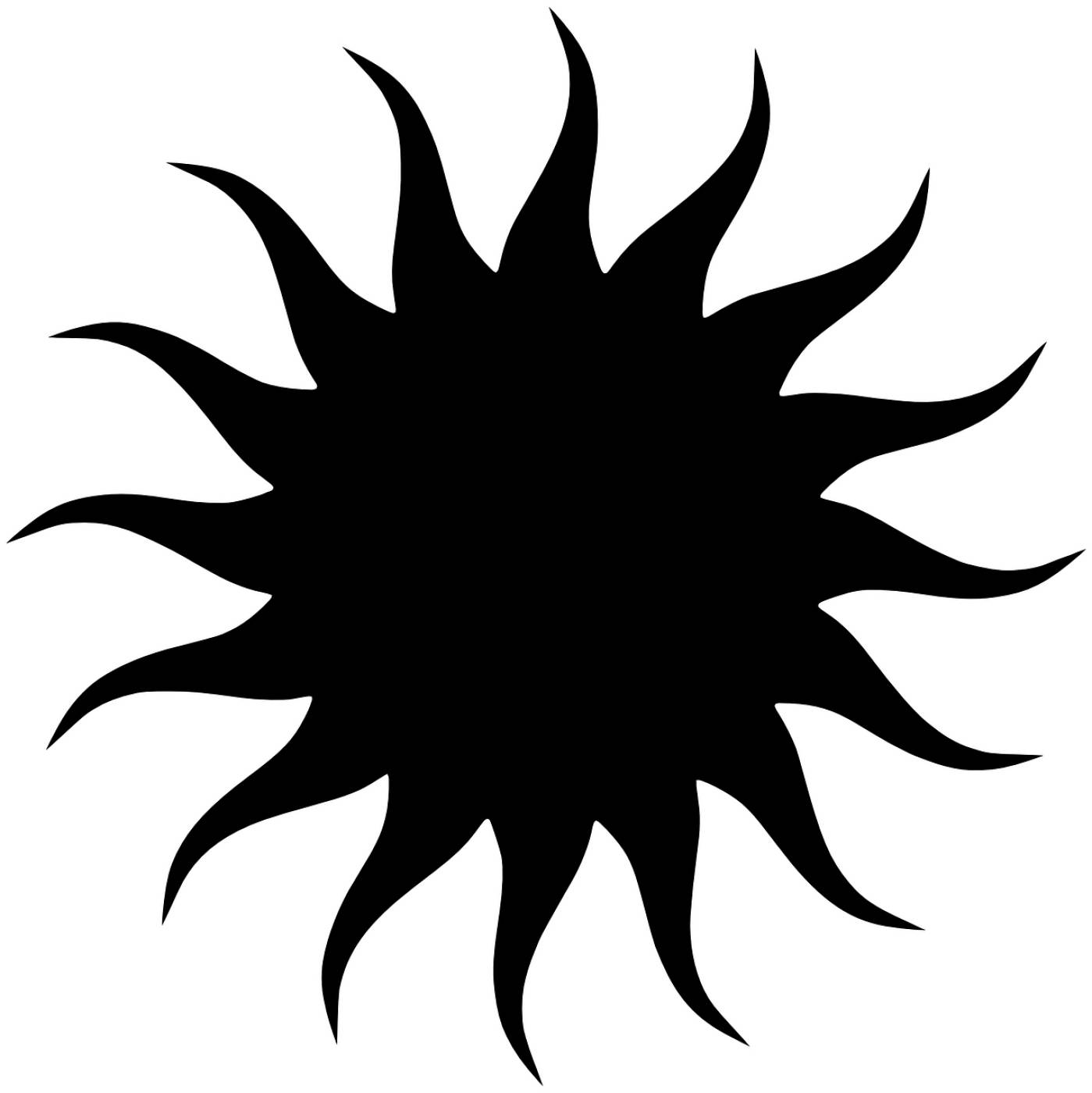star sun black silhouette summer  svg vector