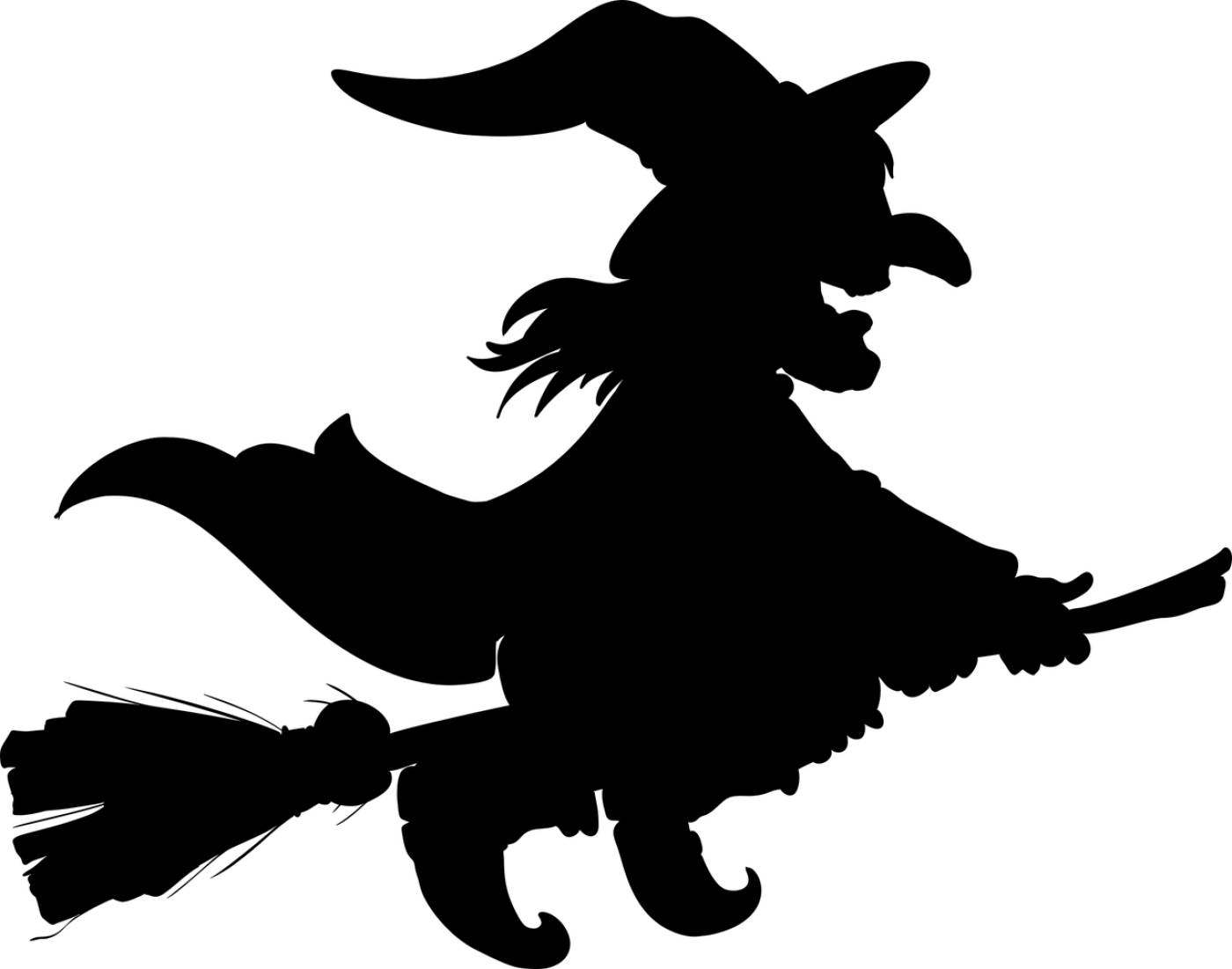witch silhouette halloween evil  svg vector