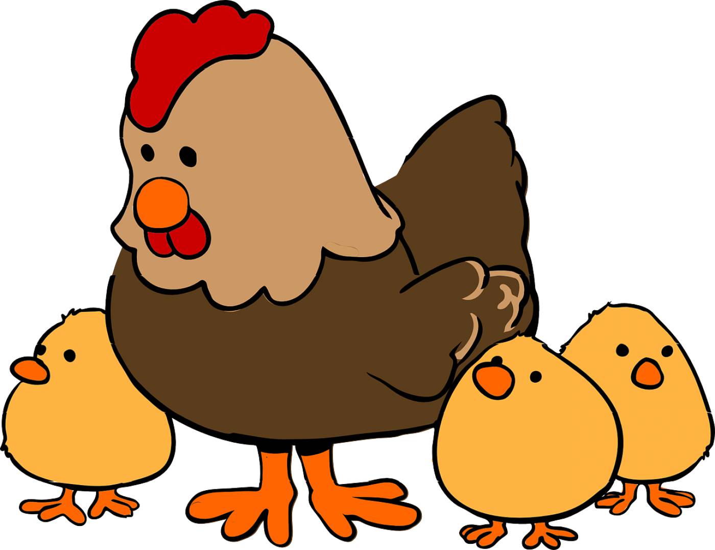 chicken hen cute family animals  svg vector
