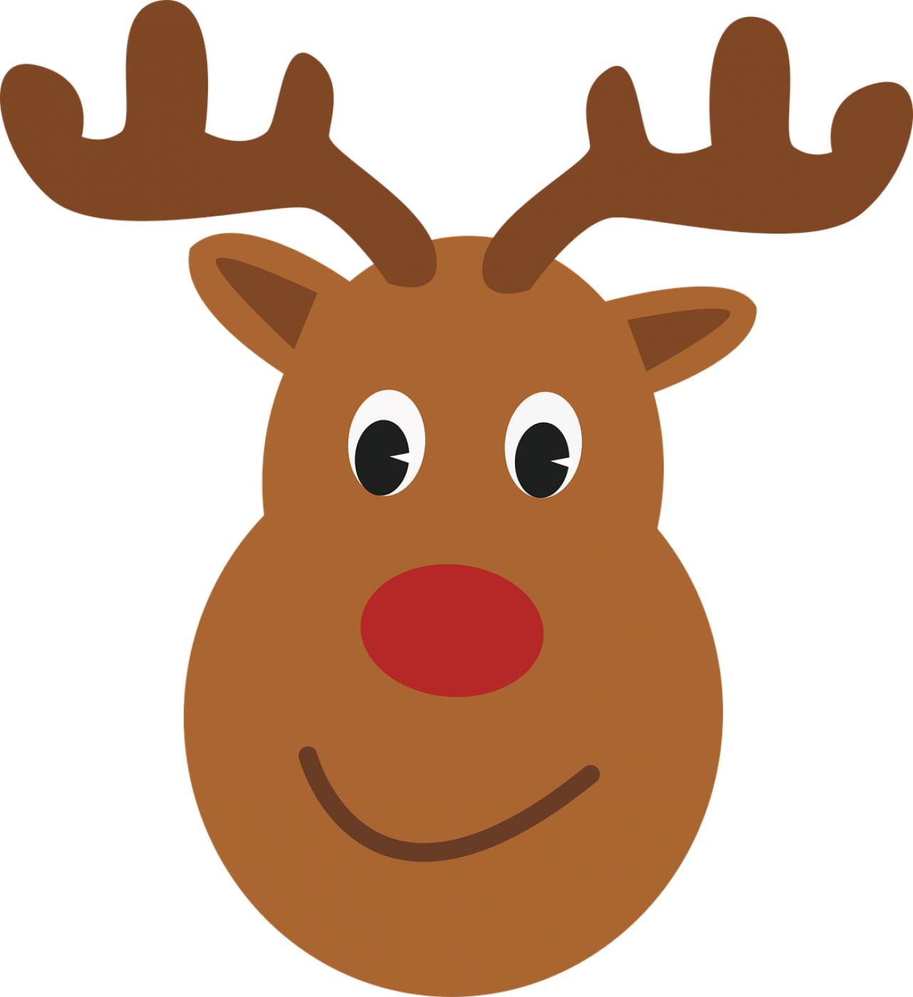 deer reindeer rudolf christmas  svg vector
