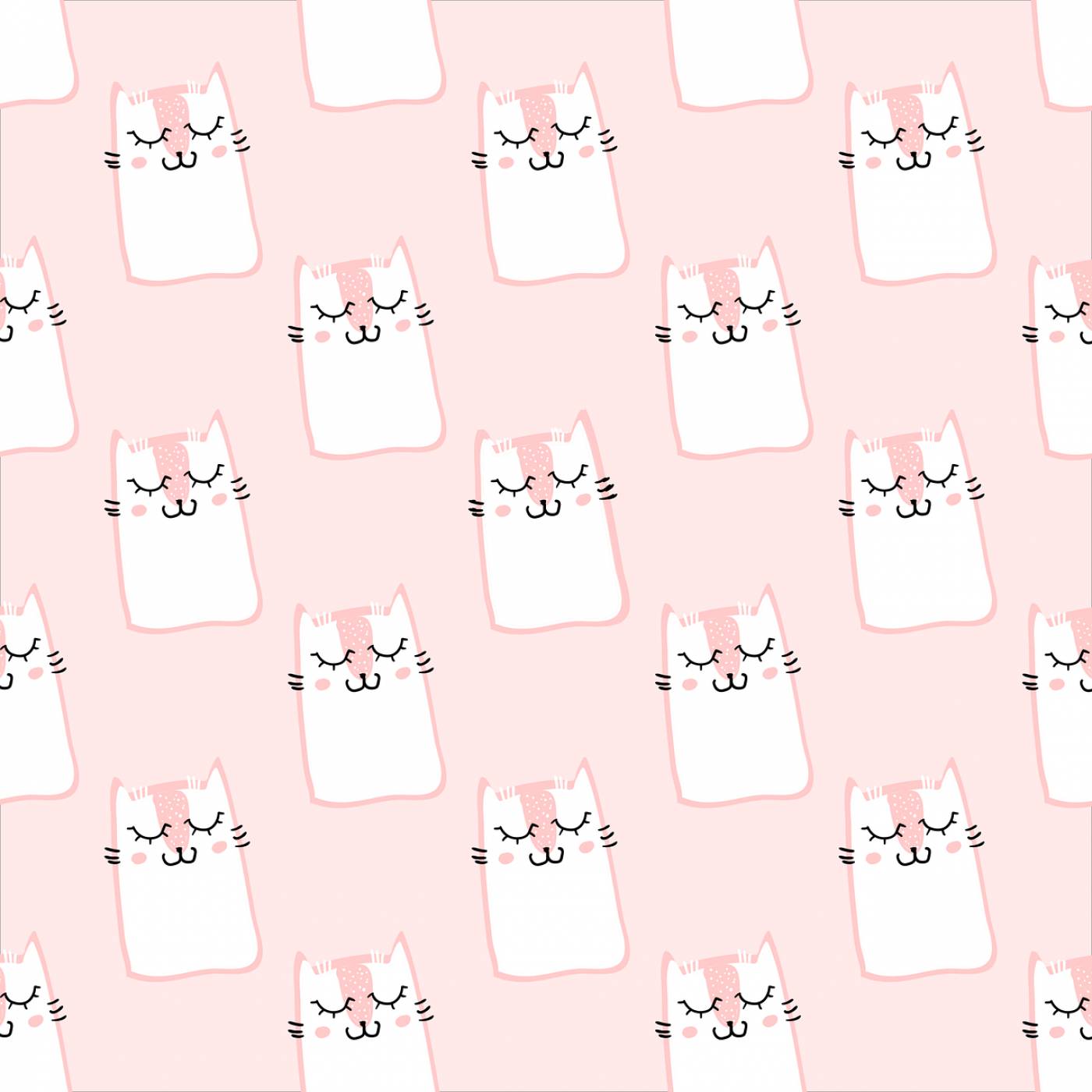 pattern pink cute sweet fur cats  svg vector